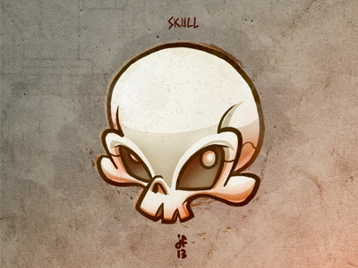 Skull illustration photoshop skull