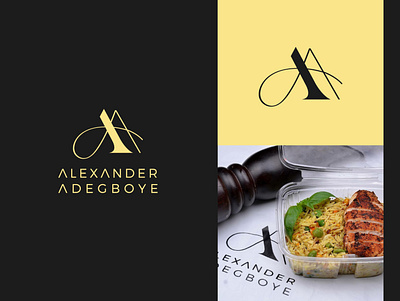 Alexander Adegboye (Personal Brand) branding catering chef culinary food foodrecipe logoconcept logodesign personalbranding