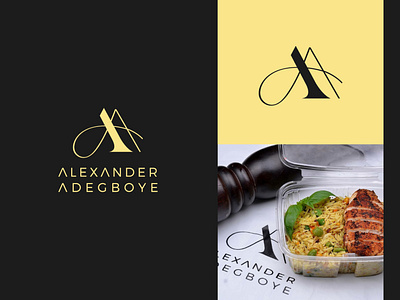 Alexander Adegboye (Personal Brand) branding catering chef culinary food foodrecipe logoconcept logodesign personalbranding