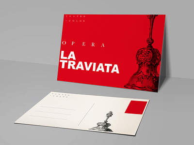 La Traviata  Opera Postcard