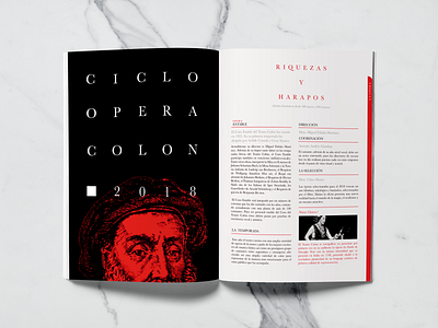 Opera House Program branding design illustration opera theatre