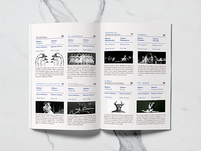 Opera House Ballet Program ballet book branding design don quijote editorial graphic design illustration opera theatre typography