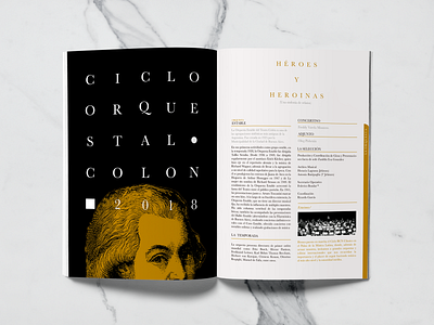 Opera House Orchestra Program ballet book design editorial graphic design illustration opera orchestra theatre typography