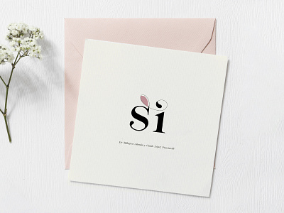 Wedding Invitation minimal card design envelope invite letter minimal pink rose si wedding