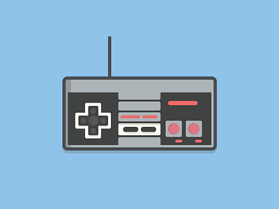 Gamer black grey illustration red video game