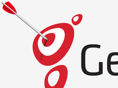 Concept: Targeting Germs arrow brand bullseye concept g germs identity logo red target