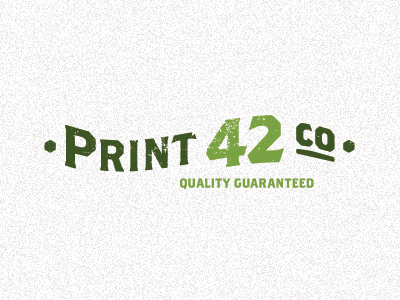 Print 42 42 green printer printing vintage