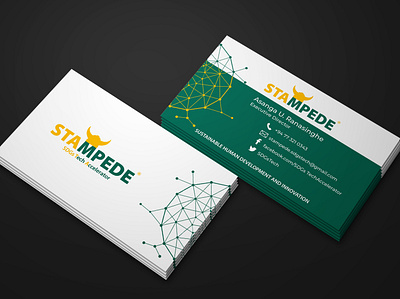 Business Card Design - STAMPEDE Organization business card businesscard mockup vcard