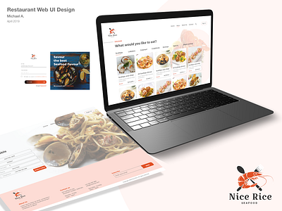 Nice Rice - Web UI Design adobexd awesome design restaurant ui ux