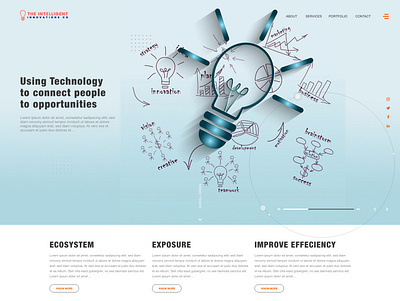 Website Design Concept - Intelligent Innovations adobexd adodexd awesome branding design icon ui ux web website