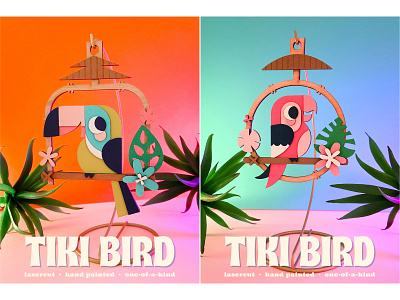Tiki Birds colorful cute disney fun illustration simple tiki tiki birds tiki room