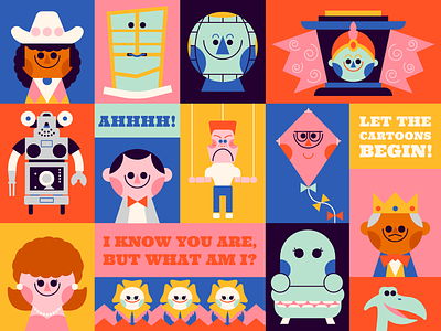 I Know You Are, But What Am I? character cowboy curtis cute fun happy illustration jambi kid art king of cartoons pee wee pee wee herman pee wees playhouse