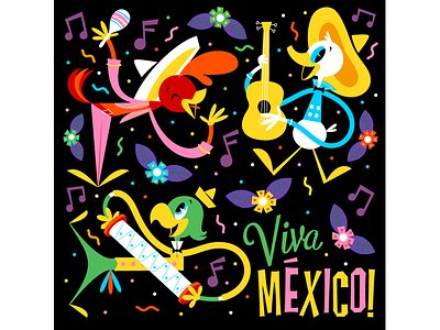 Three Caballeros character disney donald illustration mexico music three caballeros