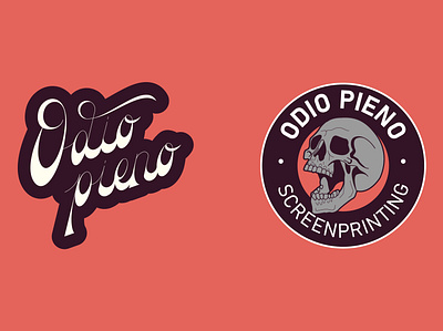 ODIO PIENO_Brand Identity branding illustration lettering logo typography