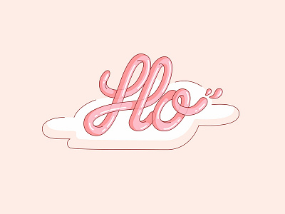 Flo branding clouds design drawing drops flow illustration lettering liquid logo slime type typography vector