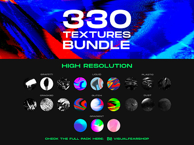 330 Texture Bundle by Visual Fear