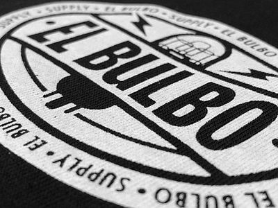 El Bulbo Supply logo apparel logo badge badge design badge logo clothing design merch minimalist minimalist logo tees texture tshirt design typogaphy vintage vintage design vintage logo