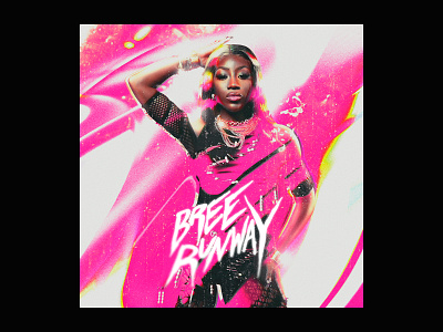 Bree Runway artwork design digital art hip hop hiphop merch merch design music music design photomanipulation photoshop pink rap street art streetwear texture textures typography vintage vintage design