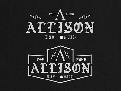 ALLISON PATCH apparel clothing design merch merch design music patch patches pop pop punk punk tee tee design tee shirt tees tshirt tshirt design typography vector
