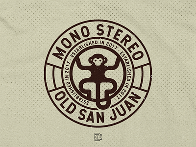 Mono Stereo Old San Juan merch 2 badgedesign clothing design illustration merch merch design tees texture tshirt tshirt design typography