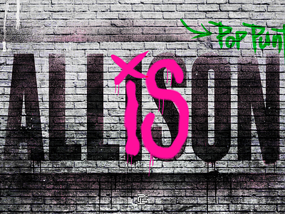 Allison Backdrop 6 design graffiti graphic grunge grunge texture music music design punk punkmusic punkrock stencil street art streetart texture typography