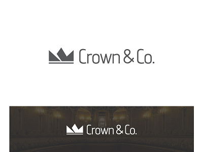 Crown & Co. logo design design flat icon identity logo minimal vector