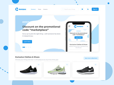 Marketplace - Main Screen design desktop desktop design logo minimal screen typography ui ux web design