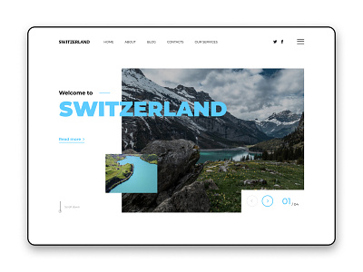 Welcome to Switzerland design minimal typography uidesign uxdesign web design