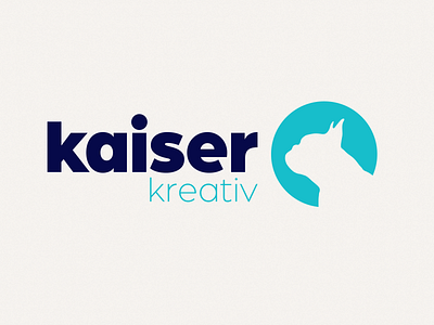 Kaiser Kreativ logo redesign branding design dogs flat icon illustrator logo vector web