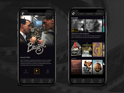 The Criterion Channel: Mobile Site atomic design film mobile mobile ui mobile ui design mobile ui kit mobile uiux streaming streaming video