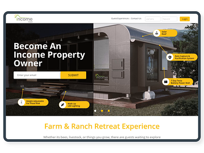 Income Shed website design adobexd web webdesign website design