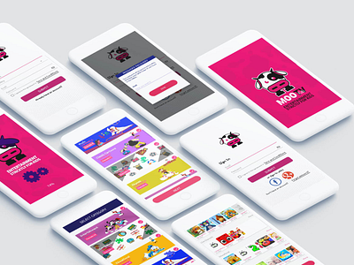 MooTv Kids app design app application kids app ui uidesign uiux