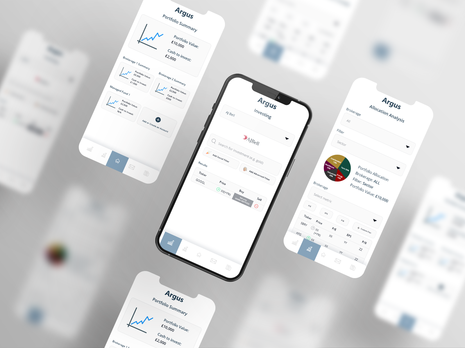 Argus financial app by Bojan Mitevski on Dribbble