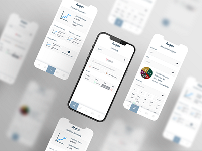 Argus financial app adobe xd app designer finance business finances financial app invest app ui