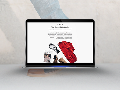 Taft Shoes design email marketing fashion mailchimp responsive