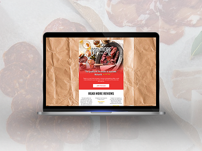 Carnivore Club artisan design email marketing food klaviyo responsive