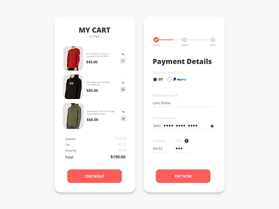 Daily UI 02 | Credit Card Checkout 🛒 checkout checkout page dailyui dailyui 002 dailyuichallenge design dribbble flat graphicdesign graphicdesigner minimal typography ui