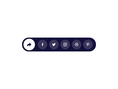 Daily UI 10 | Social Share daily ui 010 dailyui dailyuichallenge design dribbble flat graphicdesign graphicdesigner minimal social share social share button ui uidesign