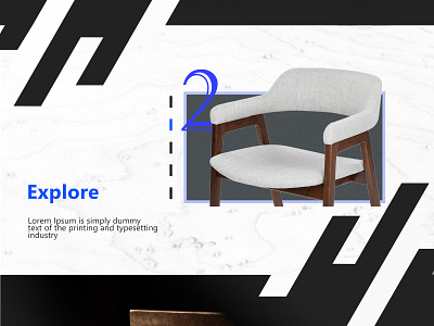 Furniture Studio black white branding chair chairs component design front end front end design furniture ui ui ux ux ux design