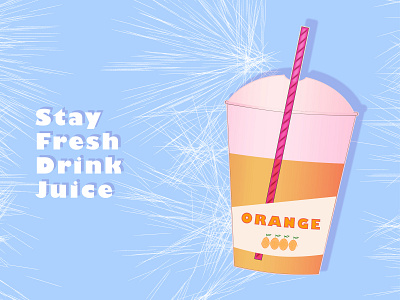 Orange Juice branding design illustration juice orange orange juice typography