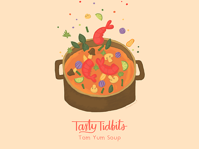 Tom Yum Soup Illustration
