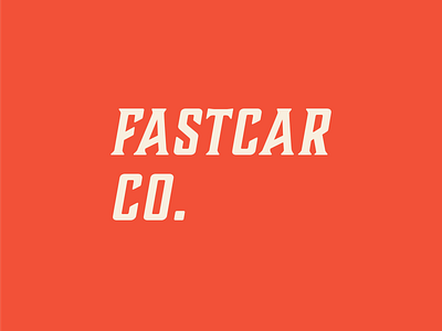 Fastcar Co. Logo Concept concept design logo logo a day typography