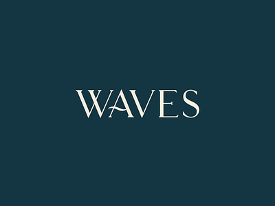 Waves Logo Concept brand brand identity brand identity branding design logo typogaphy
