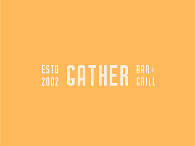 Gather Bar & Grill Logo Concept