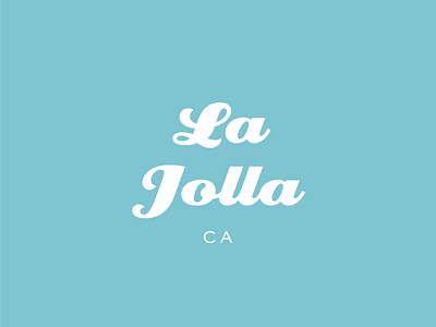 La Jolla Logo Concept brand brand identity california concept design la jolla logo logo a day logo design logo design concept logotype typography