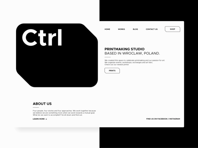CTRL Art Studio header