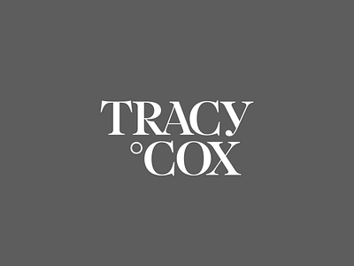 Logo for photographer Tracy Cox brand brand agency branding logo visual identity