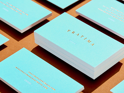 Business card for Pratima Resort Wear brand branding agency branding design business card creative director details graphic designer logo stationery stationery design visual identity