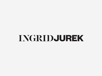 Ingrid Jurek Logo branding branding agency branding and identity branding design logo typography visualidentity