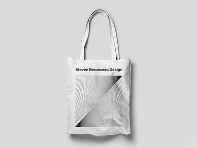 Tote bag for Steven Brousseau Design brand branding agency branding and identity creative agency creative agency toronto identity design logo startup startup branding swag tote